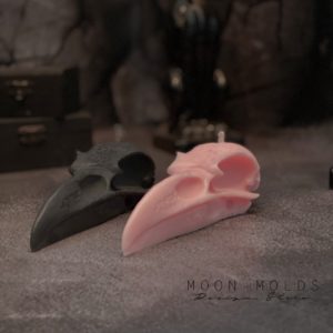 Raven Skull Candle Silicone Mold