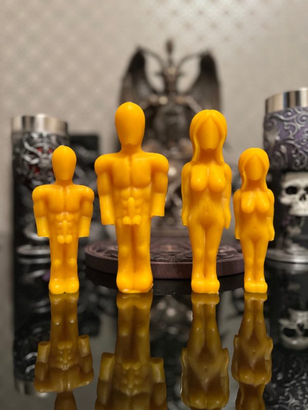 5.9/4.7″ Silicone Mold Collection “Voodoo Dolls” (Man, Woman, Man on His Knees, Woman on Her Knees) – Love Spell Candle Silicone Molds